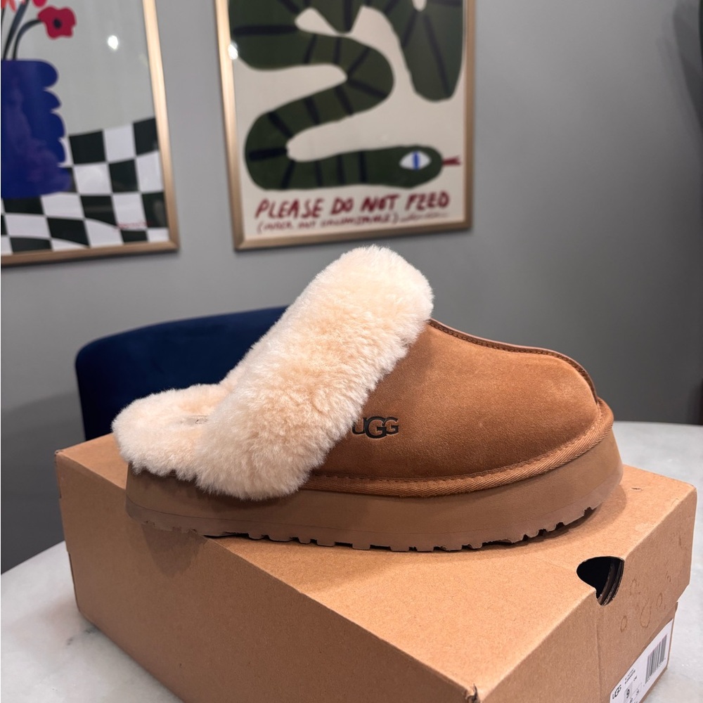 UGG Tan Shearling Slippers